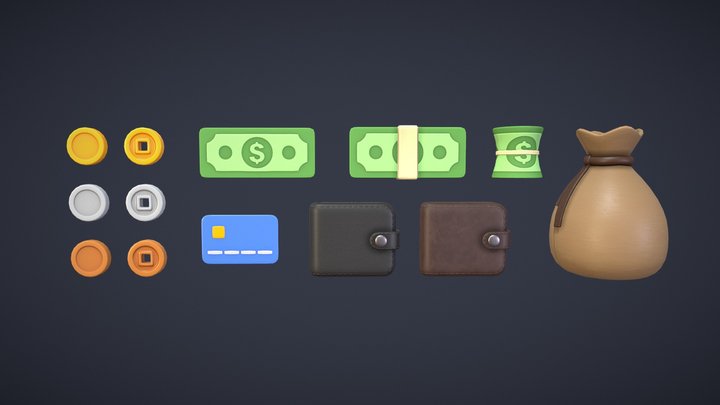 Money Pack 3D Model