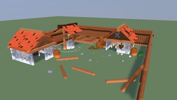 Ruind City 3D Model