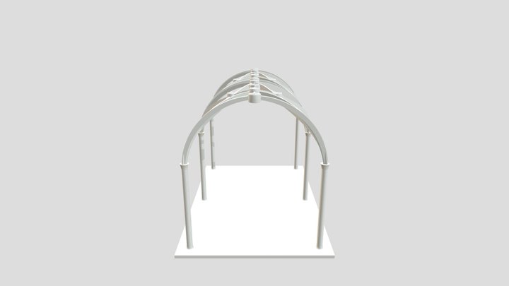 Winchester Cathedrals inner ceiling net 3D Model