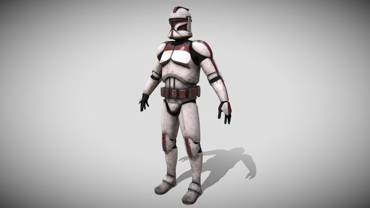 Veteran Clone Trooper 3D Model