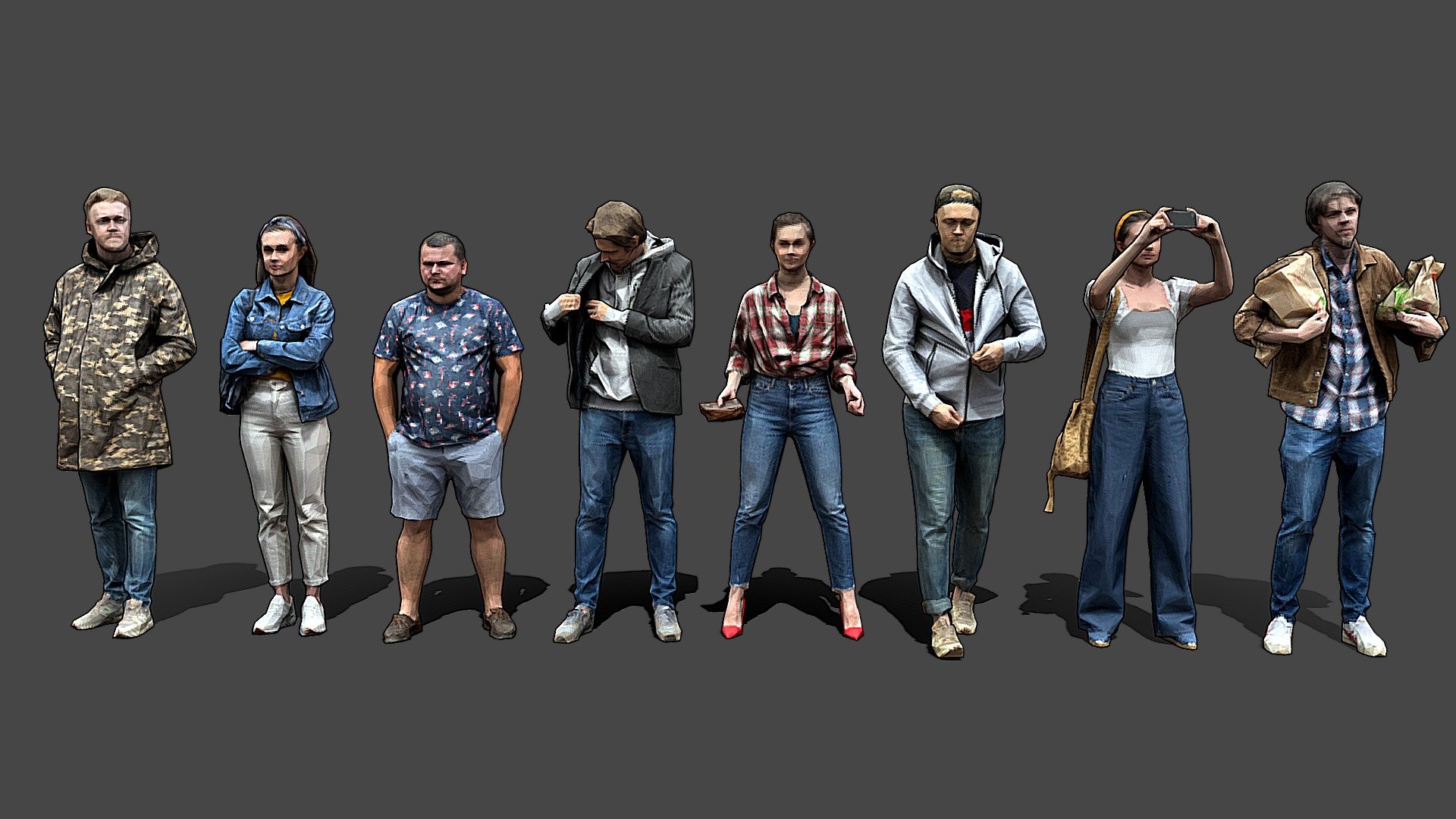 Stylized Lowpoly People Casual Pack Vol.6