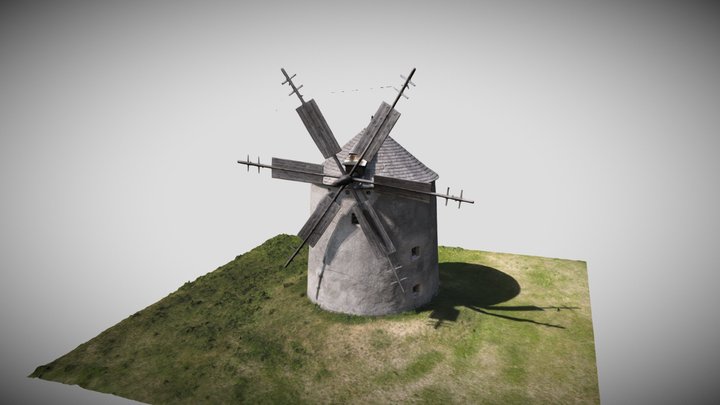 Windmill in Tes, Hungary