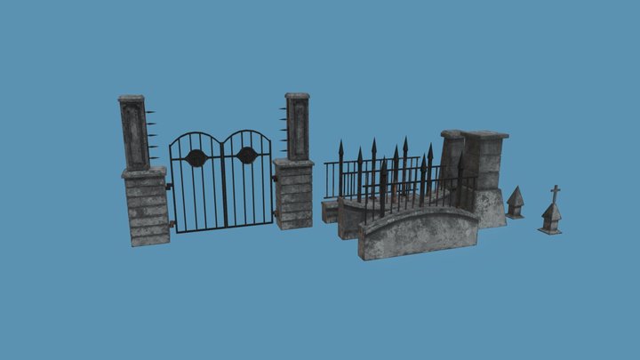 Cemetery 3D models - Sketchfab