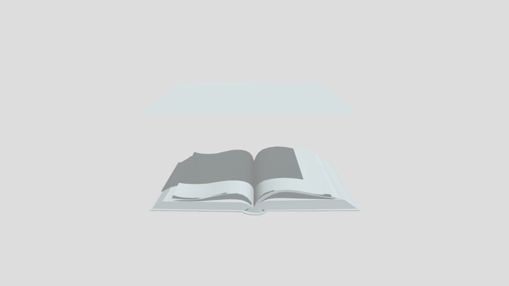 Magic Spell Book 3D Model