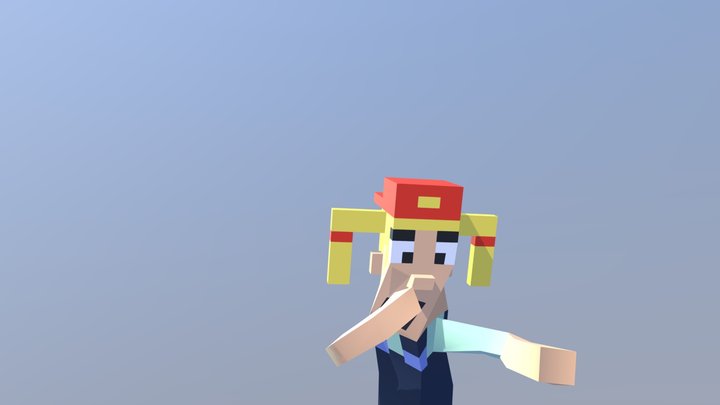 Lana Butterfly Twist Kick 3D Model