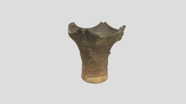 縄文中期土器(狢沢式) 3D Model