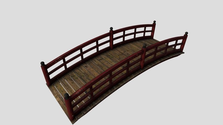 JapaneseBridge 3D Model