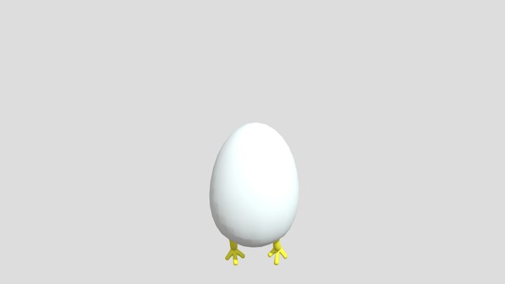 Goat Simulator Egg Goat 3D Model