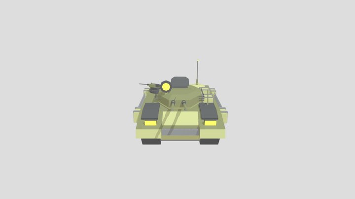 TANK-low poly 3D Model