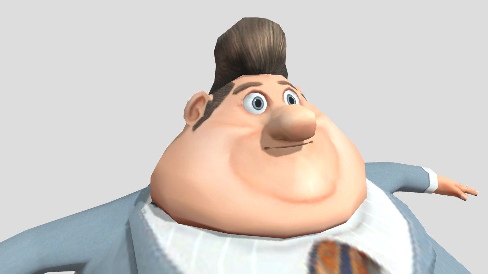 Fat Mayor From Cloudy With A Chance Of Meatballs Mayor Shelbourne Fat - Download Free 3D model by Fat Mayor Shelbourne