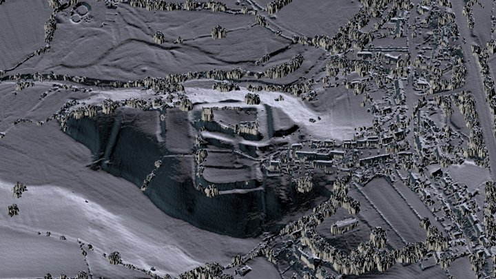 Brough Castle and Roman Fort 3D Model