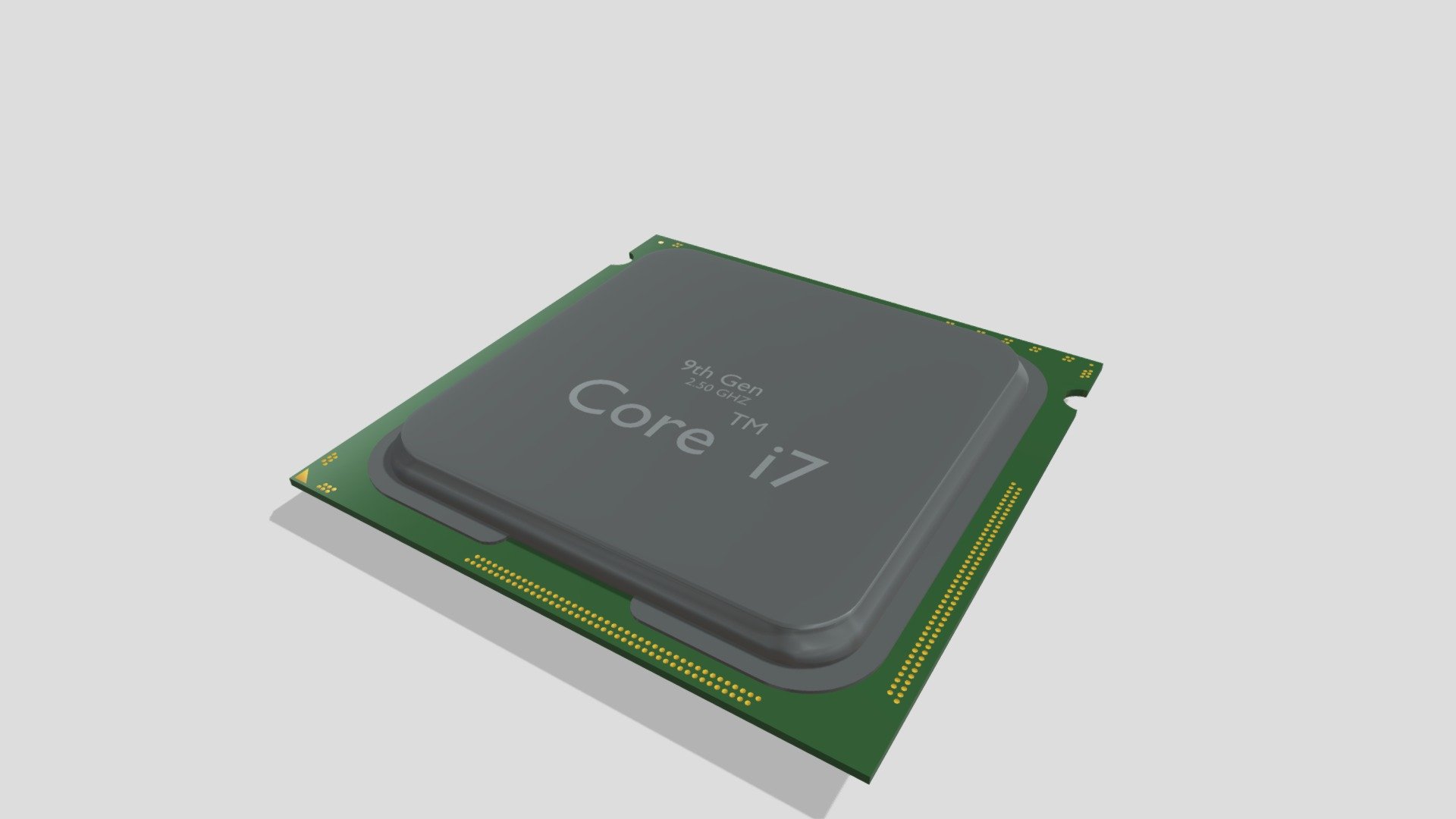 Computer Processor | Central Processing Unit CPU - 3D model by Compozip ...