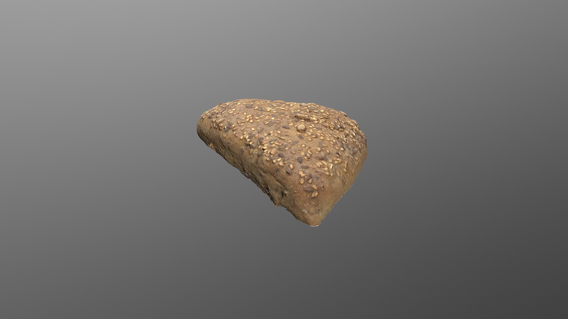 3D model Dreiecksbrötchen 3D Scan – Low Poly - This is a 3D model of the Dreiecksbrötchen 3D Scan - Low Poly. The 3D model is about a rock on a grey background.