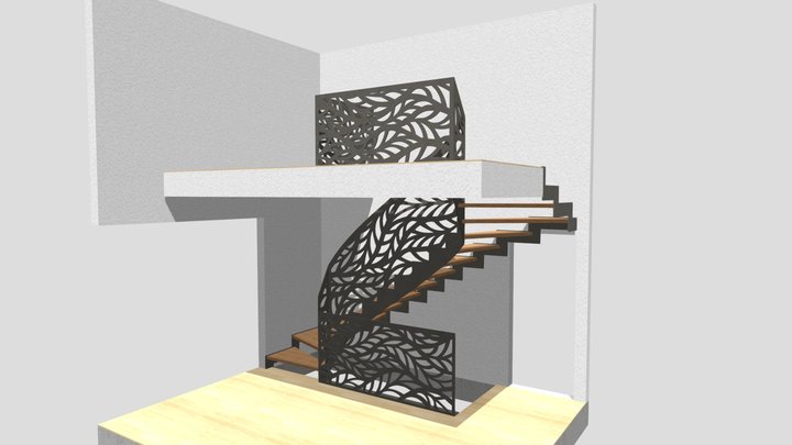 SCHODY AZUR LASER 3D Model