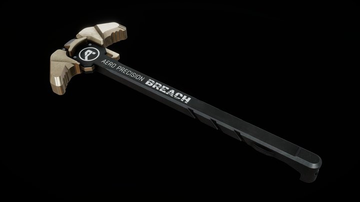 AR15 Charging Handle (Aero Breach) 3D Model