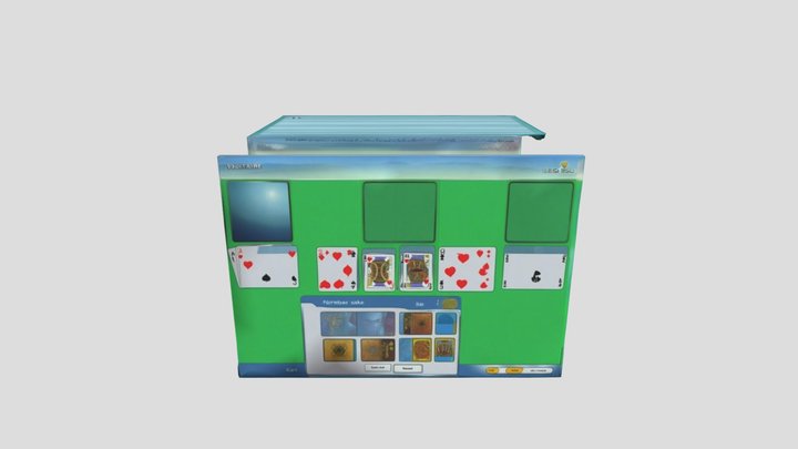 Windows XP Solitaire 3D Model
