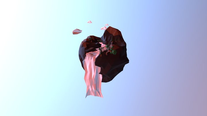 [Training] Mountain low poly 3D Model