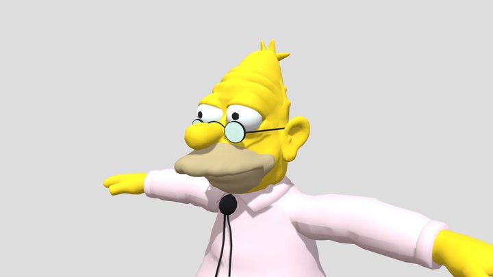 Grampa/Abe FMV Model - The Simpsons: Hit & Run 3D Model