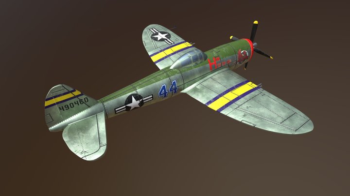 Plane / P-47 Thunderbolt 490460 3D Model