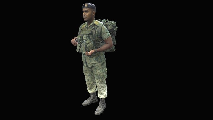 SAF Soldier 1 3D Model