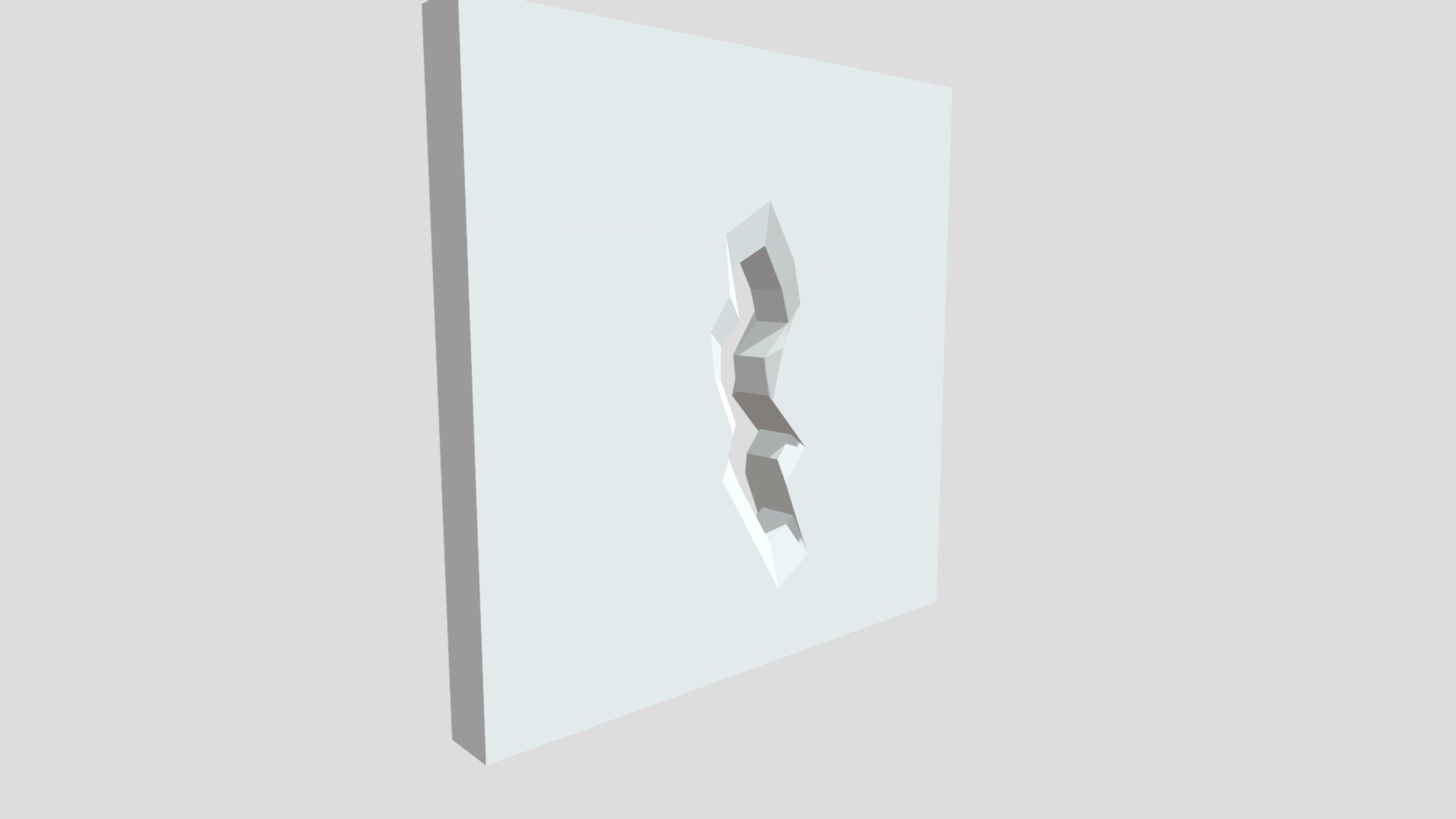 Simple and LowPoly Wall with a hole
