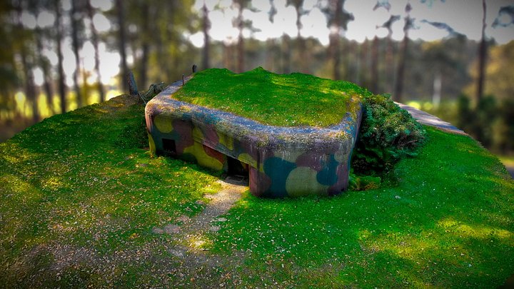 WWII Bunker Wyry (Poland) Sowiniec 3D Model