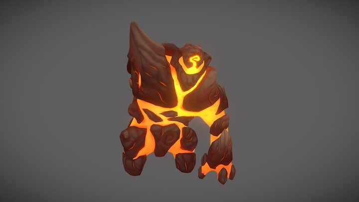 Lava Elemental 3D Model