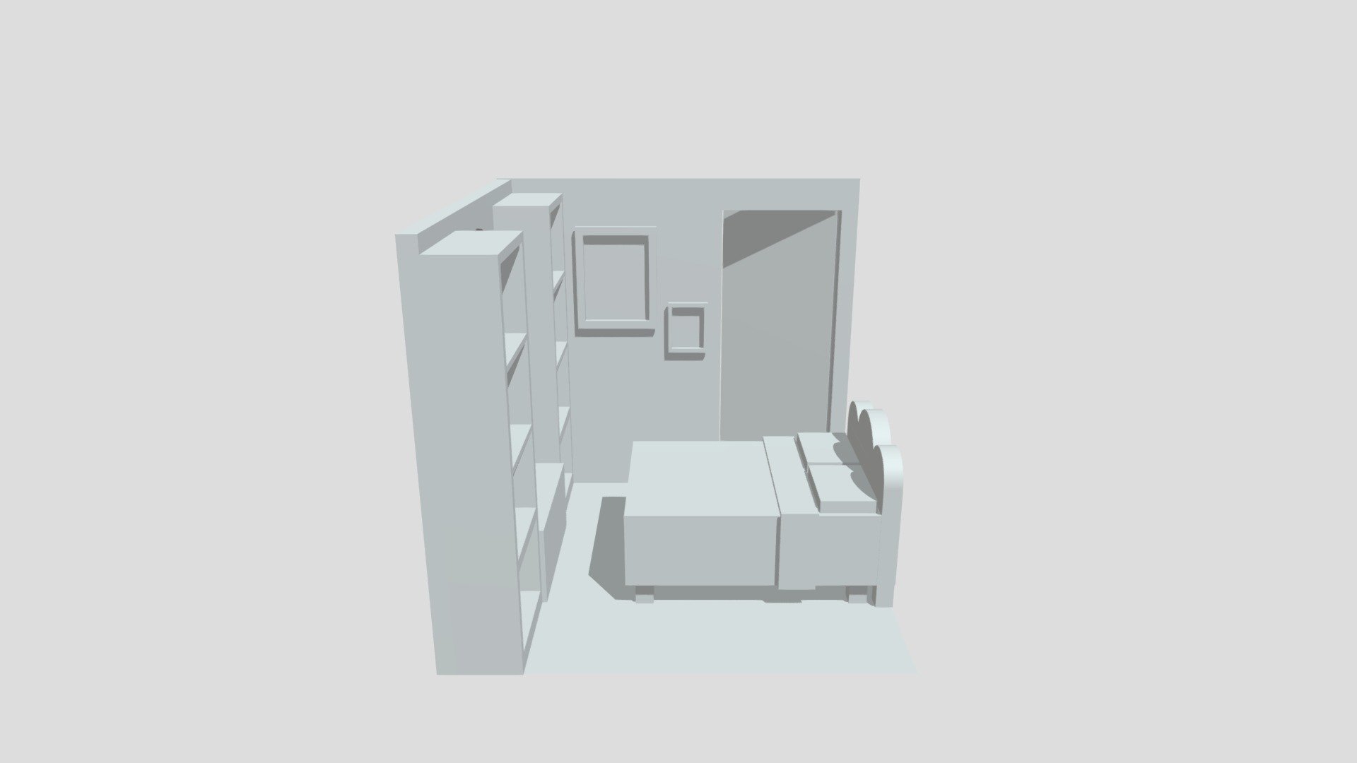 Habitación Con Figuras Primitivas