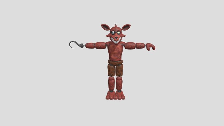 Unwithered Foxy Reimagined 3D Model