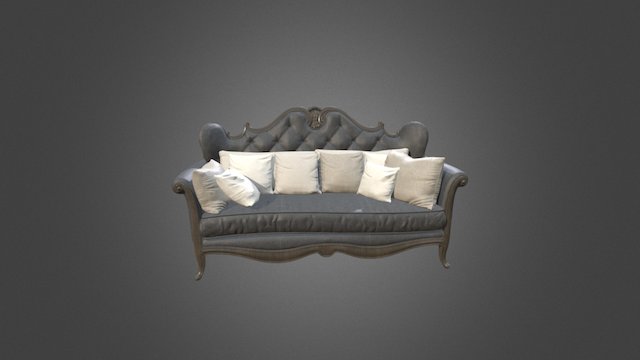 3ds欧式沙发模型 3D Model