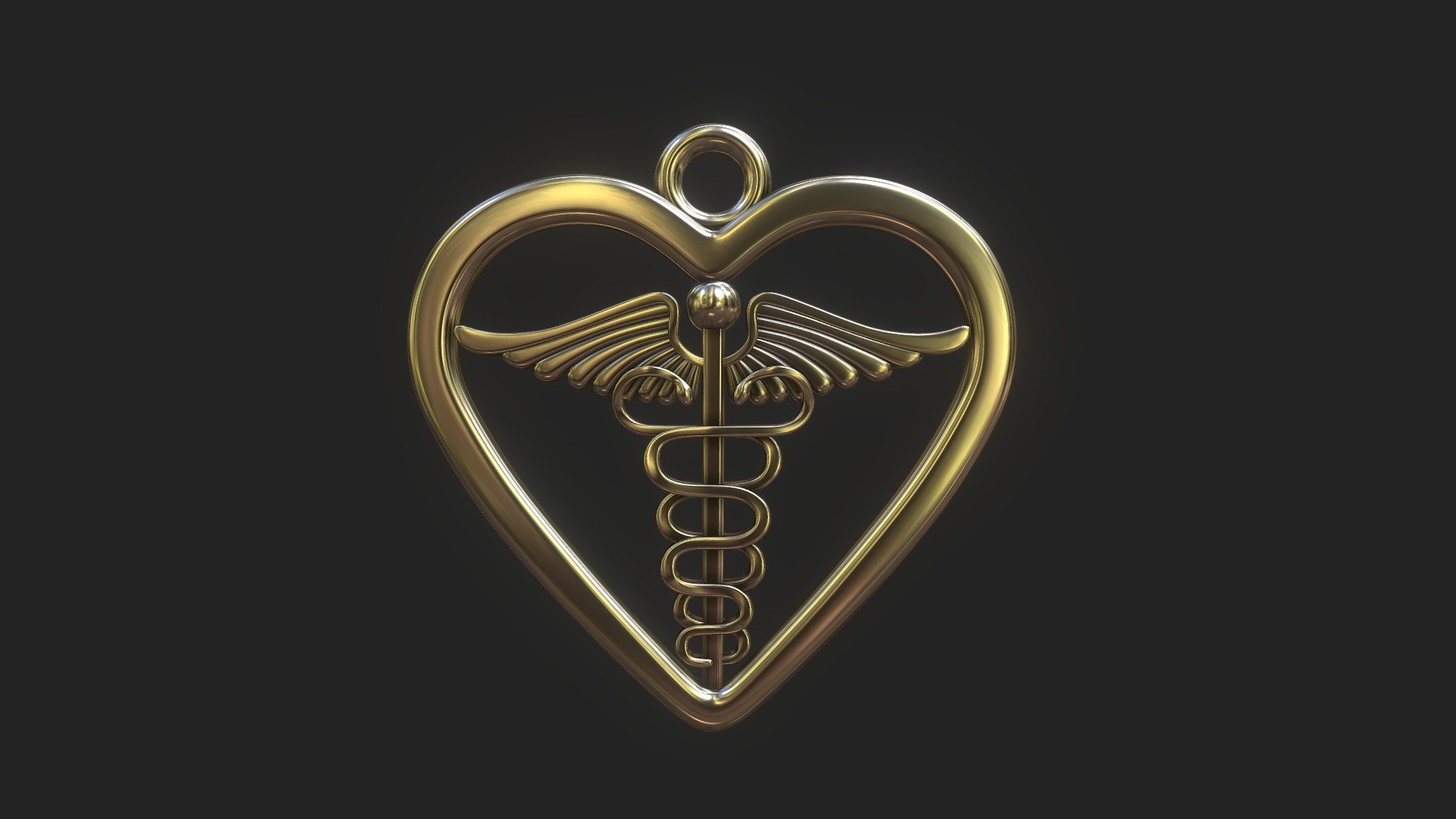 Caduceus pendant - 3D model by Mr.Ten [6120c0a] - Sketchfab