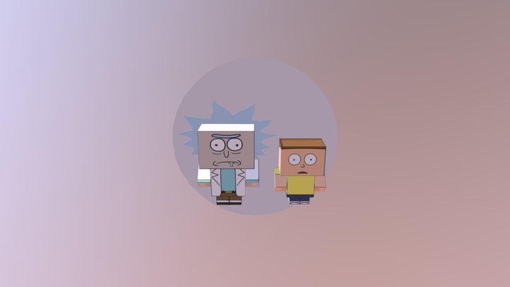 Rick and Morty 3D Model
