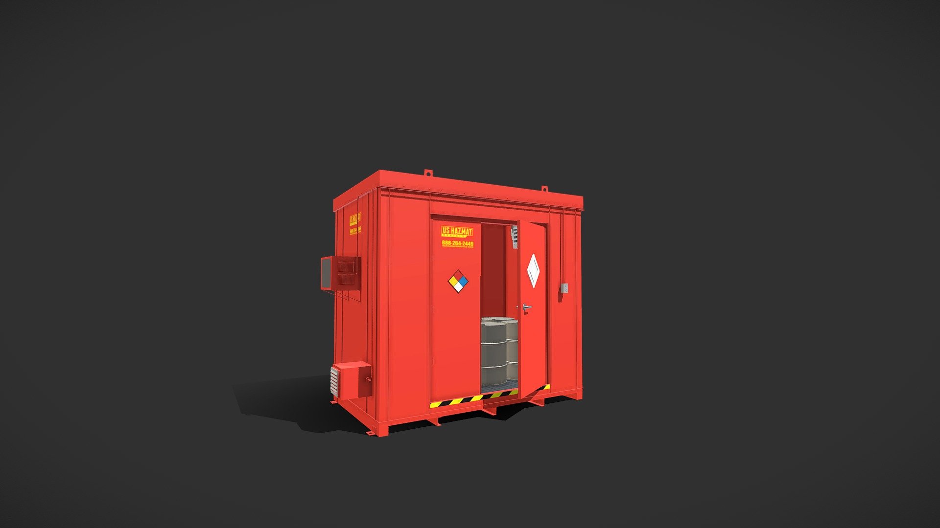 1006 Hazmat Storage Rental Unit 3D model by US Hazmat Rentals