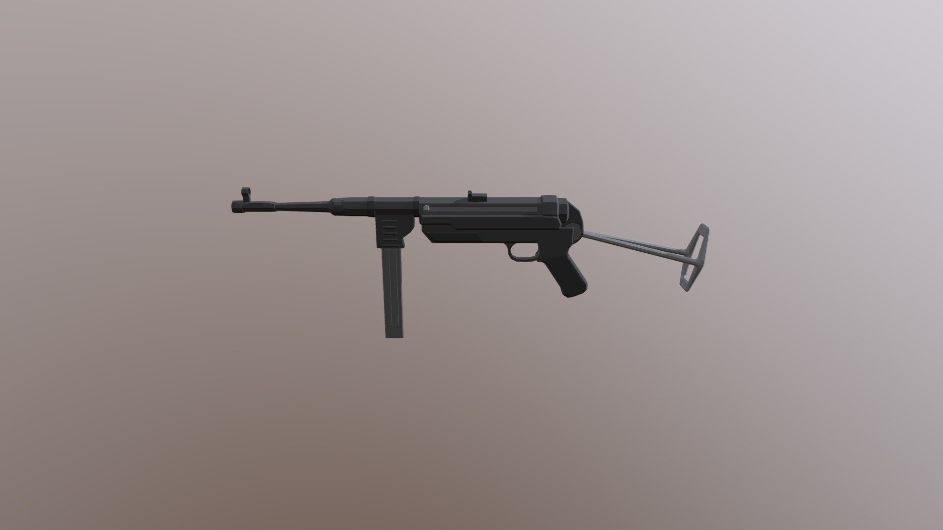 MP-40 Low Poly