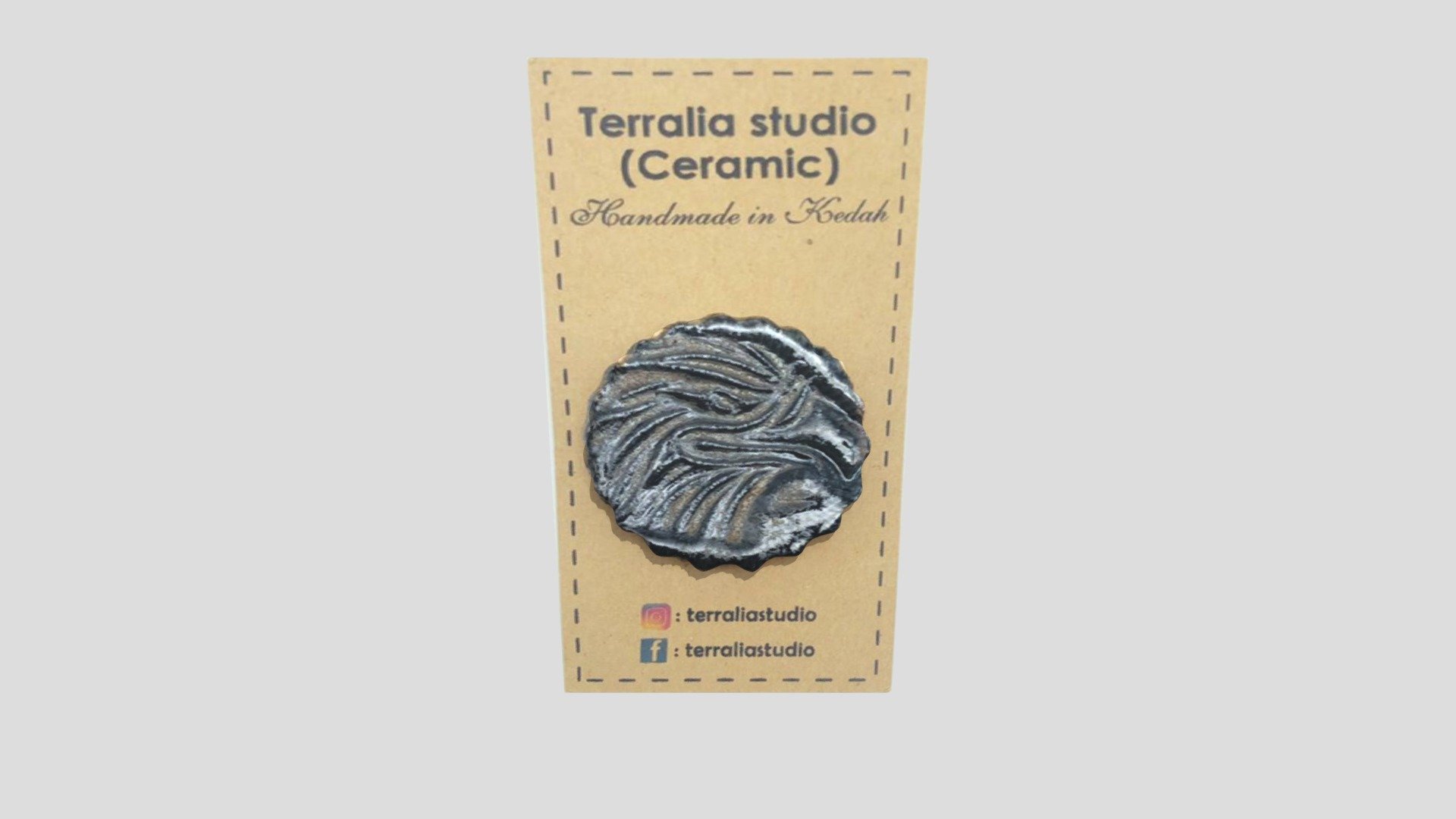 CERAMIC EAGLE FRIDGE MAGNET EMP (KDH) TERRA31
