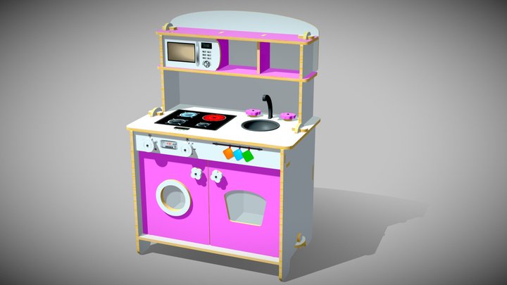 ÇG83 Kitchen Set 3D Model