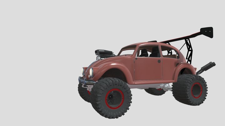 Monster Beetle Racer | Off-Road Custom Bug 3D Model