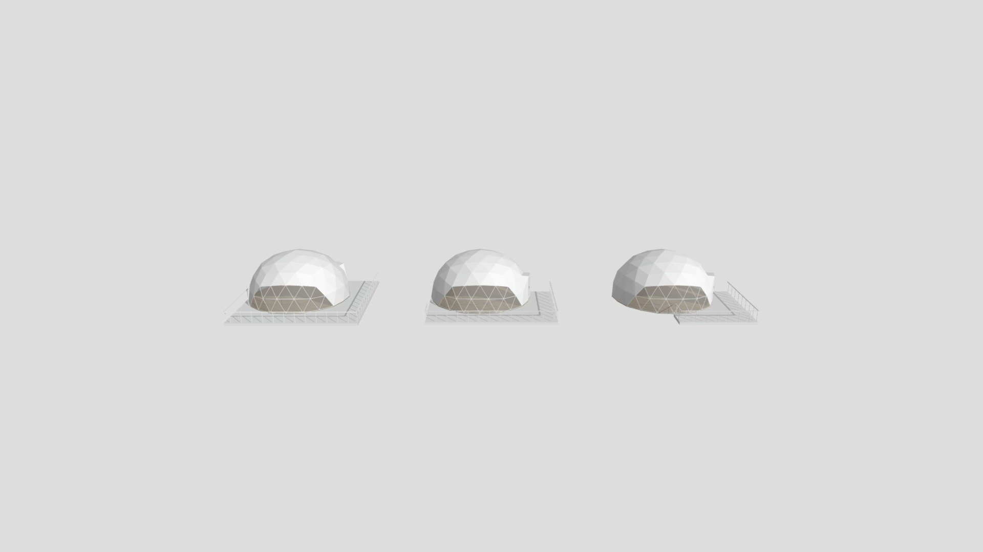 Geodome 8. TERRACE OPTIONS — Sketchfab embed 3D viewer