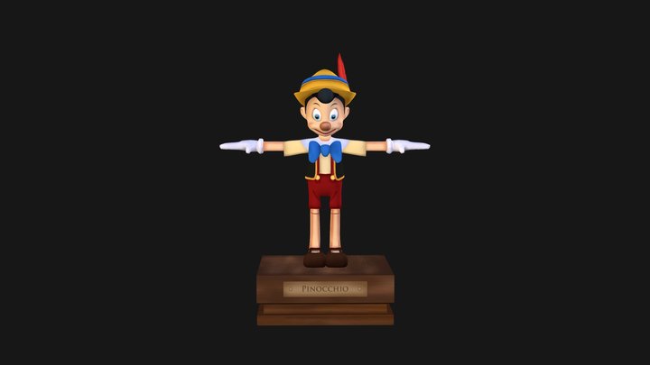 Fanart Pinocchio 3D Model