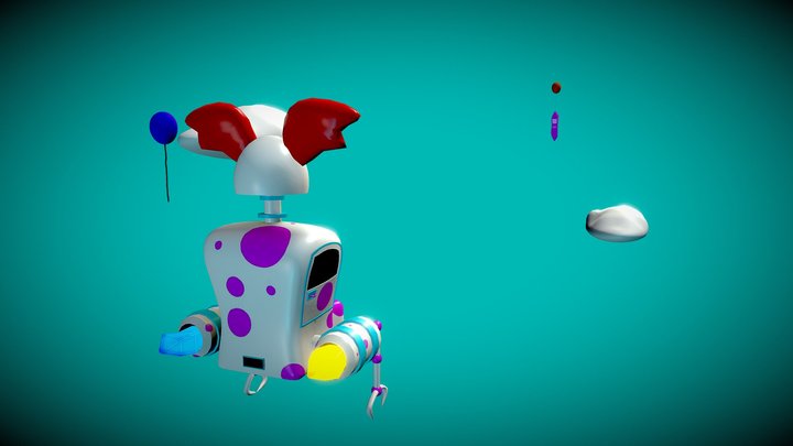 Crystal Clown Car 3D Model