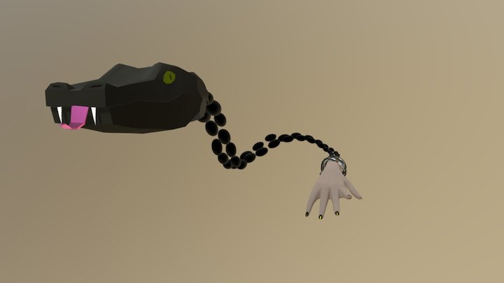 Medusa's Snake 3D Model