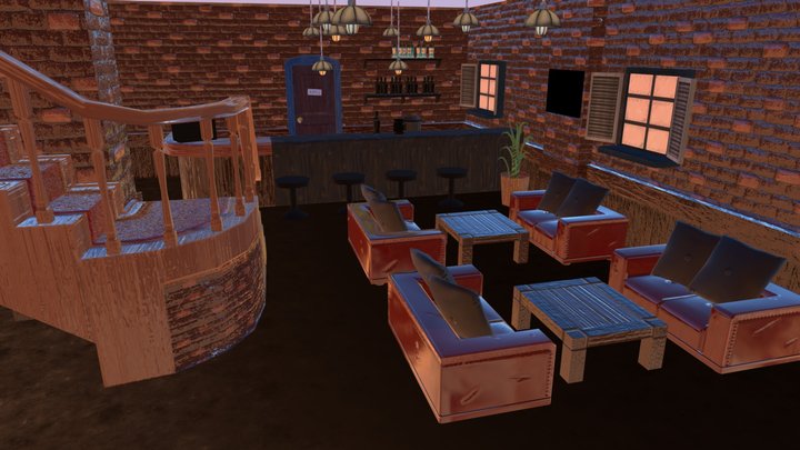 BAR diorama 3D Model