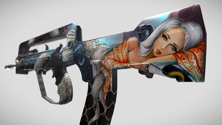 Famas | Curse of the Pearl 3D Model