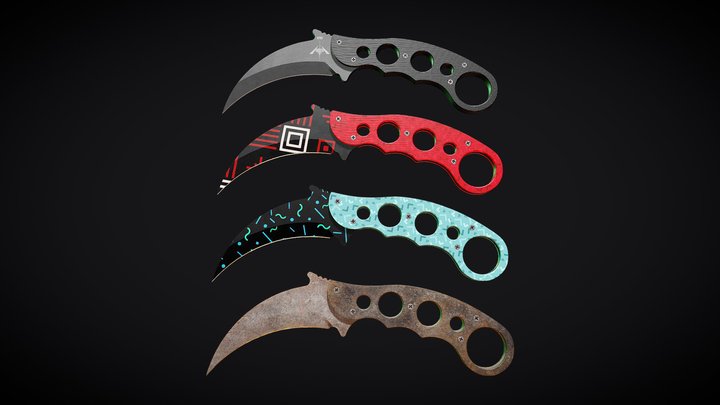 Emerson Karambit Fixed Blade Knife 3D Model