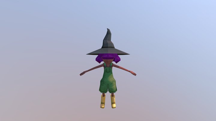 Character Template Witch 3uo 3D Model