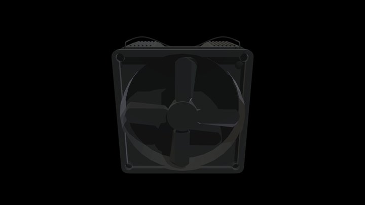 Coaler Master CPU Fan (Animation Included) 3D Model