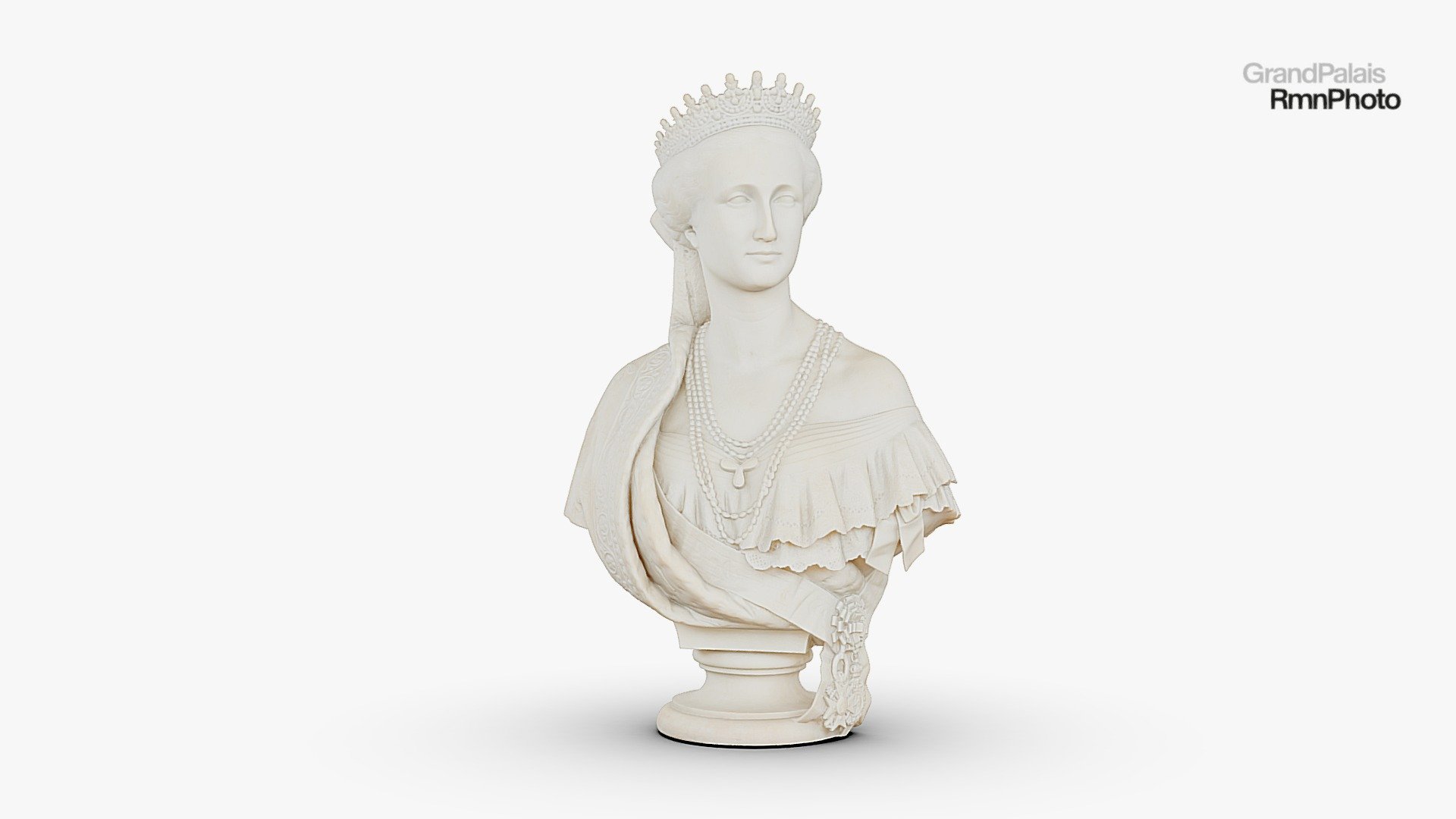 Portrait en buste de l'impératrice Eugénie — Sketchfab embed 3D viewer