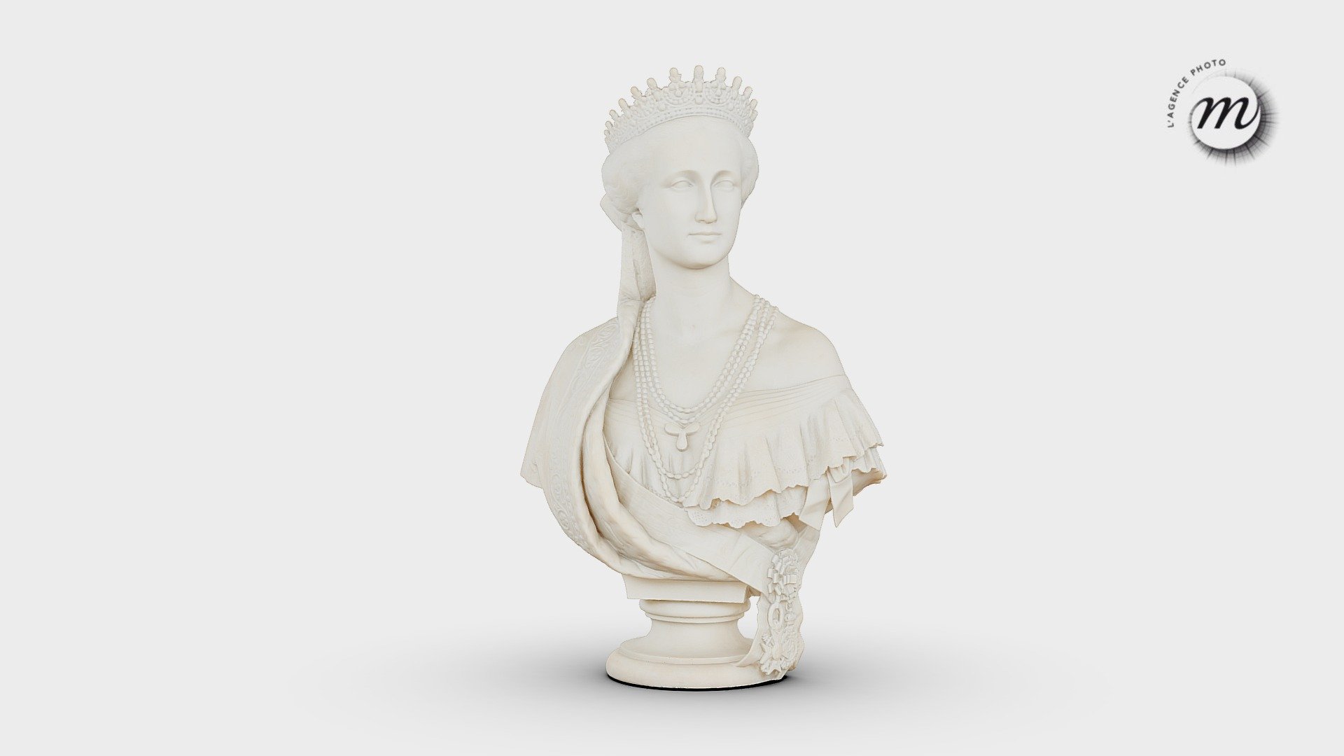 Portrait en buste de l'impératrice Eugénie