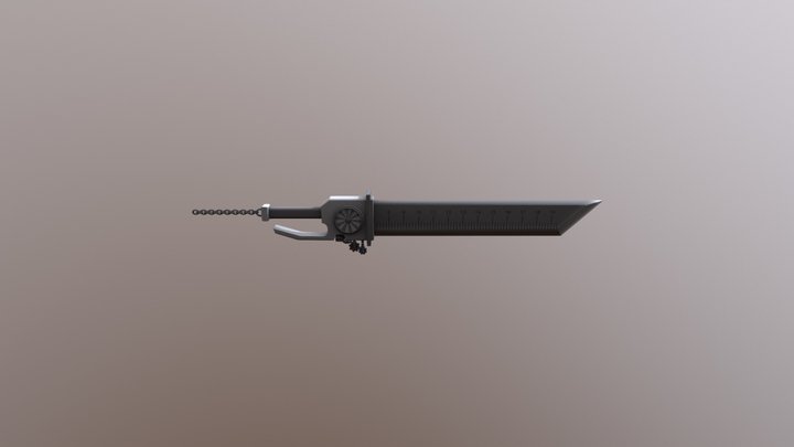 Ruler Sword FBX 2 3D Model