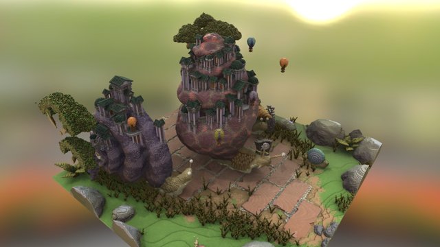 Land of Andryukhin by the Hypixel BT 3D Model